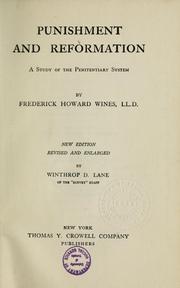 Cover of: Punishment and reformation by Frederick Howard Wines
