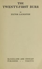 Cover of: The twenty-first burr