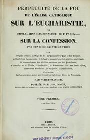Cover of: Perpétuité de la foi de l'Église catholique sur l'eucharistie
