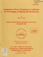 Cover of: Estimation of wave transmission coefficients for overtopping of impermeable breakwaters