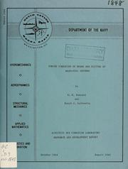 Cover of: Forced vibration of beams and flutter of beam-foil systems by E. H. Kennard