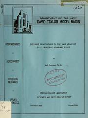 Cover of: Pressure fluctuations on the wall adjacent to a turbulent boundary layer by Mark Harrison