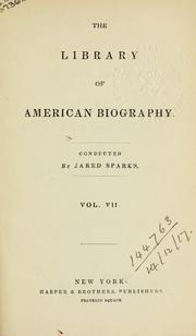 The library of American biography by Jared Sparks