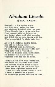 Cover of: Life of Abraham Lincoln: in verse