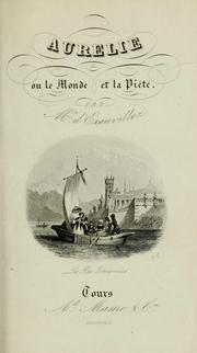 Cover of: Aurélie: ou, Le monde et la piété