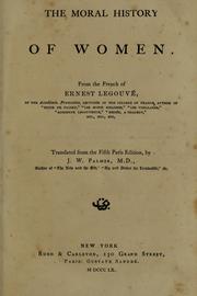 Cover of: The moral history of women