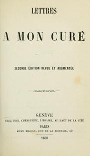 Cover of: Lettres `a mon curé