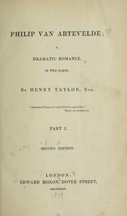 Cover of Philip van Artevelde by Sir Henry Taylor