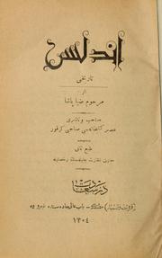 Cover of: Endülüs tārīhi by Ziya Paşa