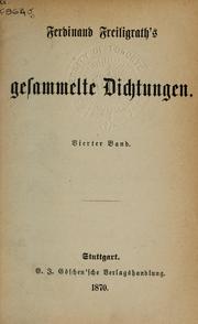 Cover of: Gesammelte Dichtungen
