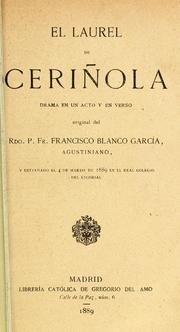 Cover of: El laurel de Ceriñola: drama en un acto y en verso