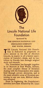 Cover of: The Lincoln National Life Foundation