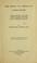 Cover of: The essay in American literature