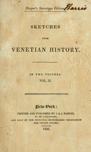 Cover of: Sketches from Venetian history