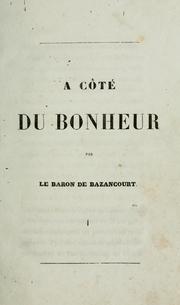 Cover of: A coté du bonheur