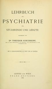 Cover of: Lehrbuch der Psychiatrie für Studirende und Aerzte