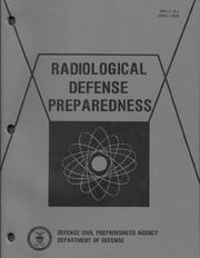 Radiological defense manual by United States. Defense Civil Preparedness Agency.