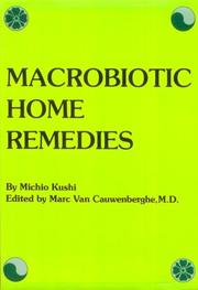 Cover of: Macrobiotic home remedies