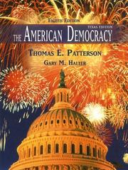 Cover of: The American Democracy, Texas Edition by Thomas E. Patterson