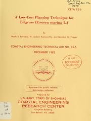 Cover of: A low-cost planting technique for eelgrass (Zostera marina L.)