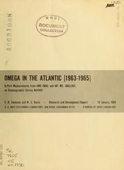 Cover of: Omega in the Atlantic (1963-1965): in-port measurements from HMS Vidal and HR. MS. Snellius on oceanographic survey Navado