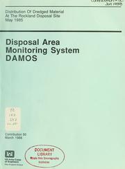 Cover of: Distribution of dredged material at the Rockland Disposal Site, May 1985