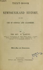 Cover of: Text-book of Newfoundland history: for the use of schools and academies