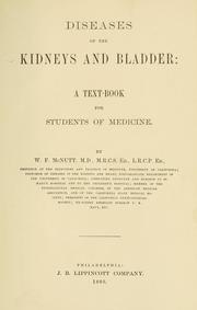 Cover of: Diseases of the kidneys and bladder by W. F. McNutt