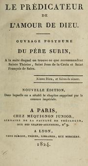 Cover of: Le prédicateur de l'amour de Dieu by Jean-Joseph Surin