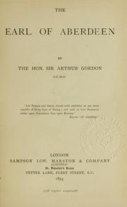 Cover of: The Earl of Aberdeen by Stanmore, Arthur Hamilton-Gordon Baron