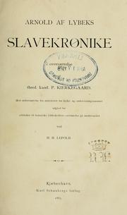 Cover of: Slavekrønike