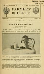 Cover of: Food for young children