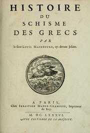Cover of: Histoire du schisme des Grecs