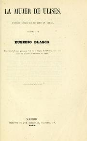 Cover of: La mujer de Ulises by Eusebio Blasco