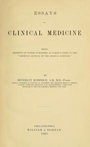 Essays on clinical medicine by Beverley Robinson