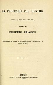 Cover of: La procesión por dentro: comedia en tres actos y en prosa