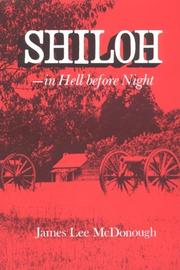 Cover of: Shiloh--In Hell Before Night | James L. McDonough