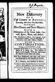 Cover of: A new discovery of a vast country in America by Louis Hennepin