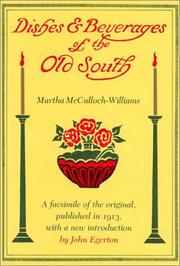 Cover of: Dishes & beverages of the old South