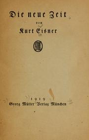 Cover of: Die neue Zeit