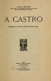 Cover of: A Castro by António Ferreira