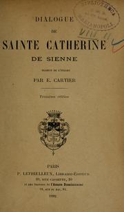 Cover of: Dialogue de sainte Catherine de Sienne