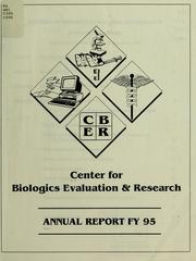 Cover of: Annual report : Center for Biologics Evaluation and Research