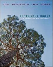 Cover of: Corporate Finance by Stephen A Ross, Randolph W Westerfield, Jeffrey Jaffe, Bradford Dunson Jordan