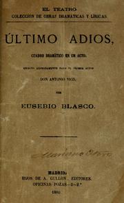 Cover of: !Ultimo adiós!: cuadro dramático en un acto...