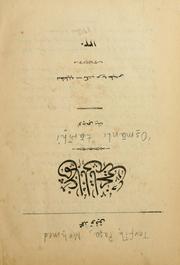 Cover of: 'Osmānli tārīhi