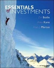 Cover of: Essentials of Investments with Standard & Poor's Bind-in Card by Zvi Bodie, Alex Kane, Alan J. Marcus