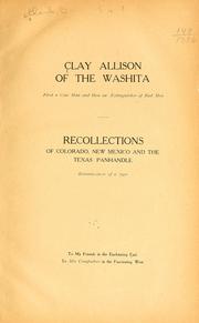 Cover of: Clay Allison of the Washita by O. S. Clark