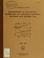 Cover of: Oceanography in the Channel Islands area off southern California, September and October 1965