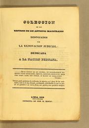 Coleccion de los recursos de los antiguos majistrados despojados por la renovacion judicial by José María Galdiano